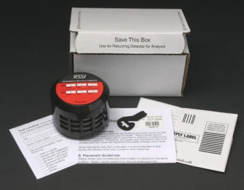 Radon test kit for home - FIDOtrack (1 detector of CR-39)